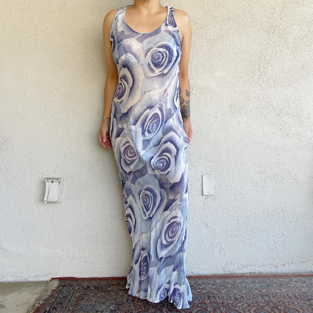90s Viscose Ankle Slip Dress
